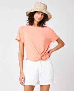 Rip Curl Lauria Rib T- Shirt Coral