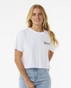 Rip Curl Dancing Crop T-Shirt White
