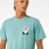 Rip Curl Surf Revival Peak T-Shirt Dusty Blue