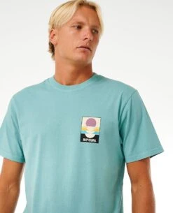 Rip Curl Surf Revival Peak T-Shirt Dusty Blue
