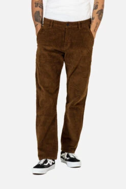 Reell Regular Flex Chino Pants Brown Cord