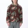 Obey Paisley Sherpa Jacket Sepia Multi