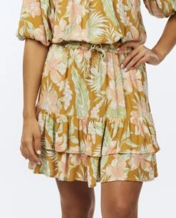 Rip Curl Always Summer Mini Skirt Gold