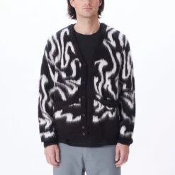 Obey Pally Cardigan Black Multi