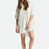 Brixton Condesa Linen Shirtdress Off White