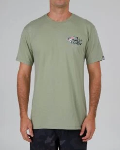 Salty Crew Fly Trap Prem T-Shirt Dusty Sage