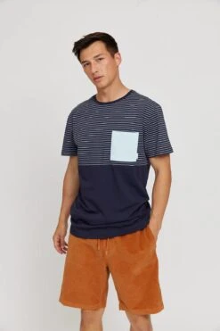 Mazine Felton Striped T Night Blue Patsel Blue