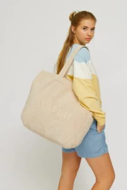 Mazine Mugi Beach Bag Eggshell