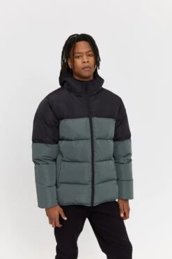 Mazine Driftwood Puffer Jacket Black Bottle