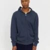 Mazine Burwood Zip Hoody Ink Blue