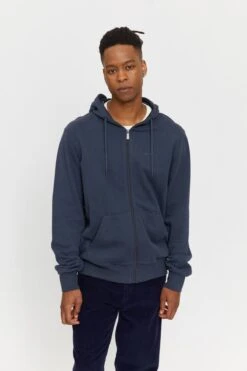 Mazine Burwood Zip Hoody Ink Blue