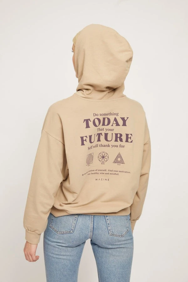 Mazine Nyssa Hoody Light Taupe 2 Mazine Nyssa Hoody Light Taupe – Bild 2