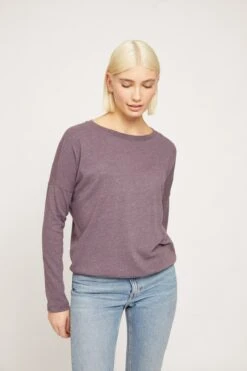 Mazine Celeste LS Top Vintage Violet Melange