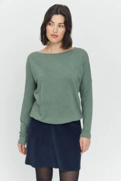 Mazine Celeste LS Top Jade Melange