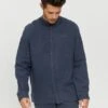 Mazine Altona Linen LS Hemd Ink Blue