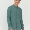 Mazine Altona Linen LS Hemd Jade