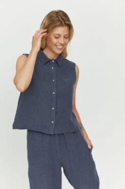 Mazine Dina Blouse Ink Blue