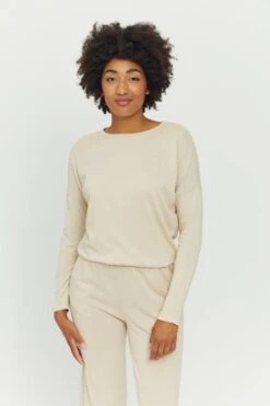 Mazine Celeste LS Top Eggshell Melange