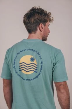 Trendsplant Sunset Pocket T-Shirt Feld Green