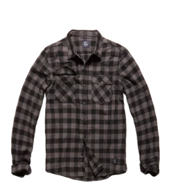 Vintage Industries Harley Hemd Grey Check