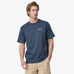 Patagonia P-6 Logo Respo T-Shirt Utility Blue