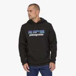 Patagonia P-6 Logo Uprisal Hoody Black