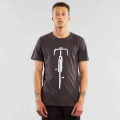 Dedicated Bike Front T-Shirt Charcoal Forged Iron