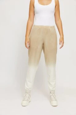 Mazine Fanu Sweat Pants Owhite Sandy Olive