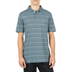 Volcom Wowzer Stripe Polo Ash