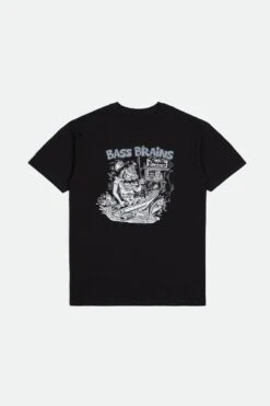 Brixton Bass Brains Monster T-Shirt Black