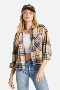 Brixton Bowery Lady LS Flannel Hemd Sesame Flint