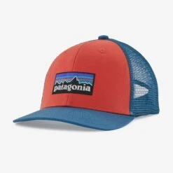 Patagonia Kids Trucker Cap Logo Red