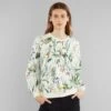 Dedicated Raglan Flower Field Sweat Off Wht Whispe