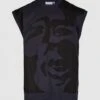 Cleptomanicx Faces Vest T-Shirt Blue Graphite