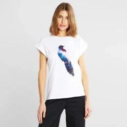 Dedicated Stina Raven Visby T-Shirt Oat White