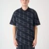 Cleptomanicx Galactic Polo Shirt Black