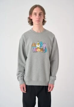 Cleptomanicx The Gang Sweat Htr Gray