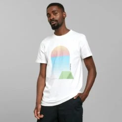 Dedicated Tent T-Shirt Sunset White