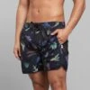 Dedicated Sandham Swim Shorts Coral Gems Blk