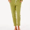 Rip Curl Fleece Track Pants Green Olive