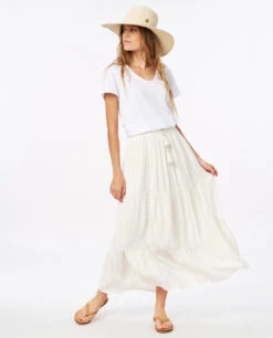 Rip Curl Luna Tides Maxi Skirt Bone