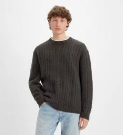 Levis Skateboarding Battery Crew Strick Raven