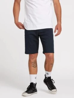 Volcom Frickin Modern Stretch Shorts Dark Navy