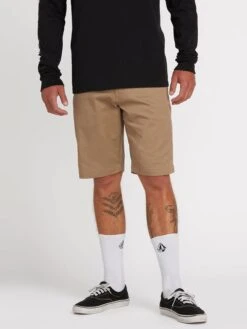 Volcom Frickn Modern Stretch Shorts 21 Khaki