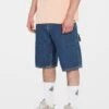 Volcom Labored Denim Utility Shorts Indigo Ridg