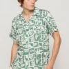 Kaotiko Abstract SL Hemd Nature Green