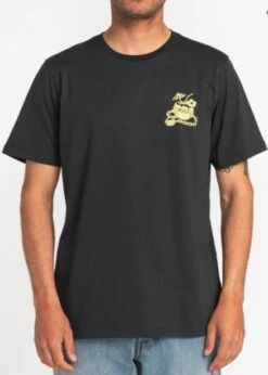 Rvca Locked Down T-Shirt Pirate Black