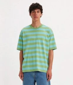 Levis Skateboarding Skate Graphic Box T-Shirt Blue Grey