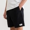 Rhythm Classic Linen Jam Shorts Vintage Black