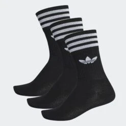 Adidas Solid Crew Socken Blk